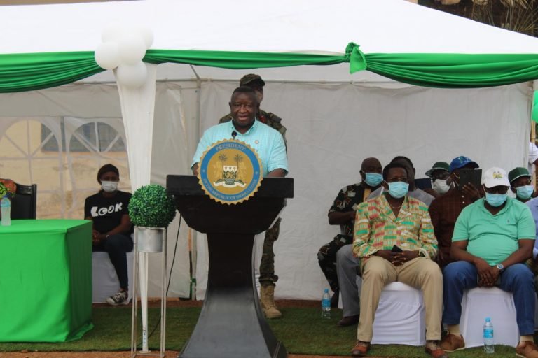 Pres. Bio Promises Double Package   …Construction of Healthcare Center, International Market at Jendema