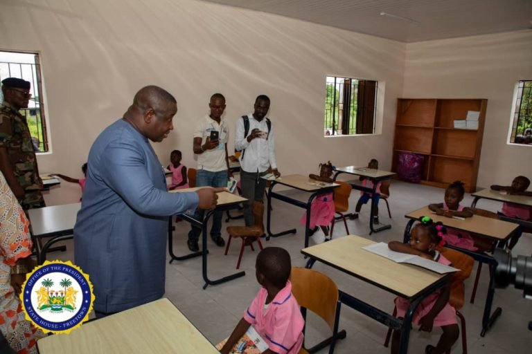 President Bio Commissions Le 2.7 Billion Early Childhood Development Centre at Moyamba Junction