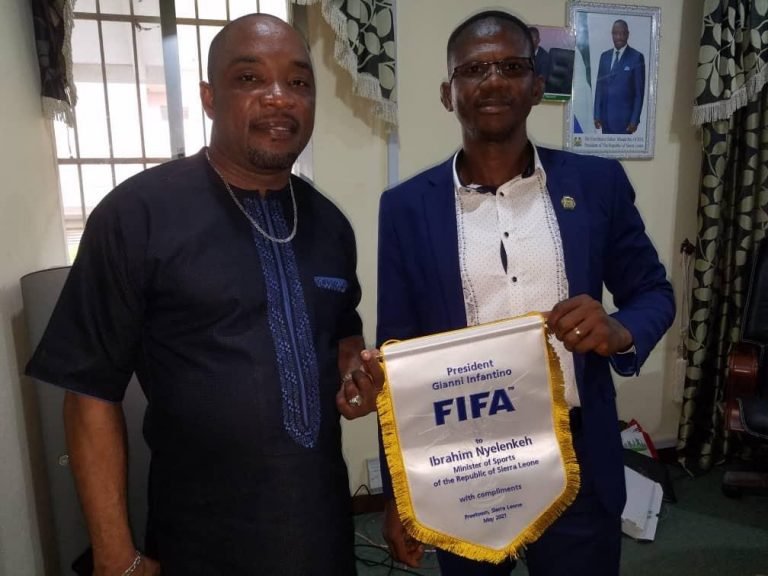 FIFA President sends Special Compliments to S/Leone Sport Minister