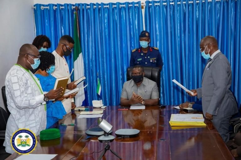 New Deputy Ministers Subscribe to the Oath of Office before President Bio