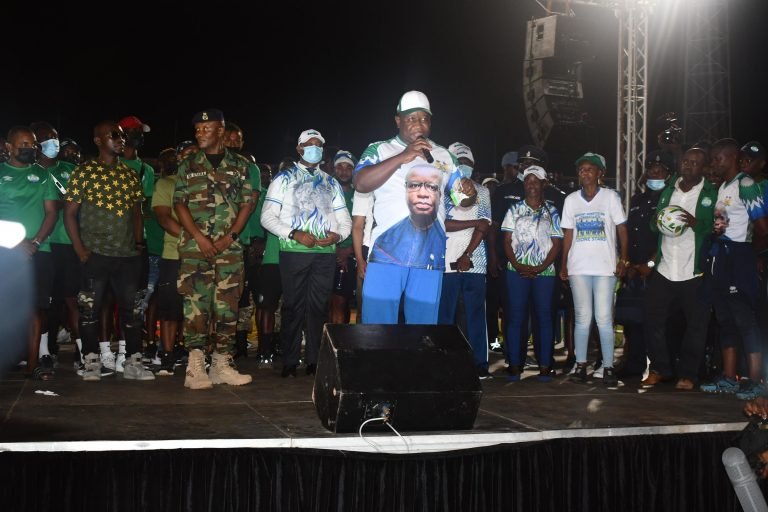 President Bio Makes Grand Promises…  CHALLENGES LEONE STARS TO WIN AFCON