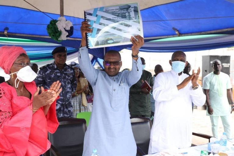 VP Turns Sod for the Construction of NASSIT Office in Port Loko