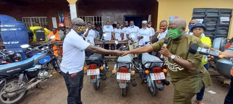 Friends of Gassimu Mallah Donates Bikes to BRU in Bo