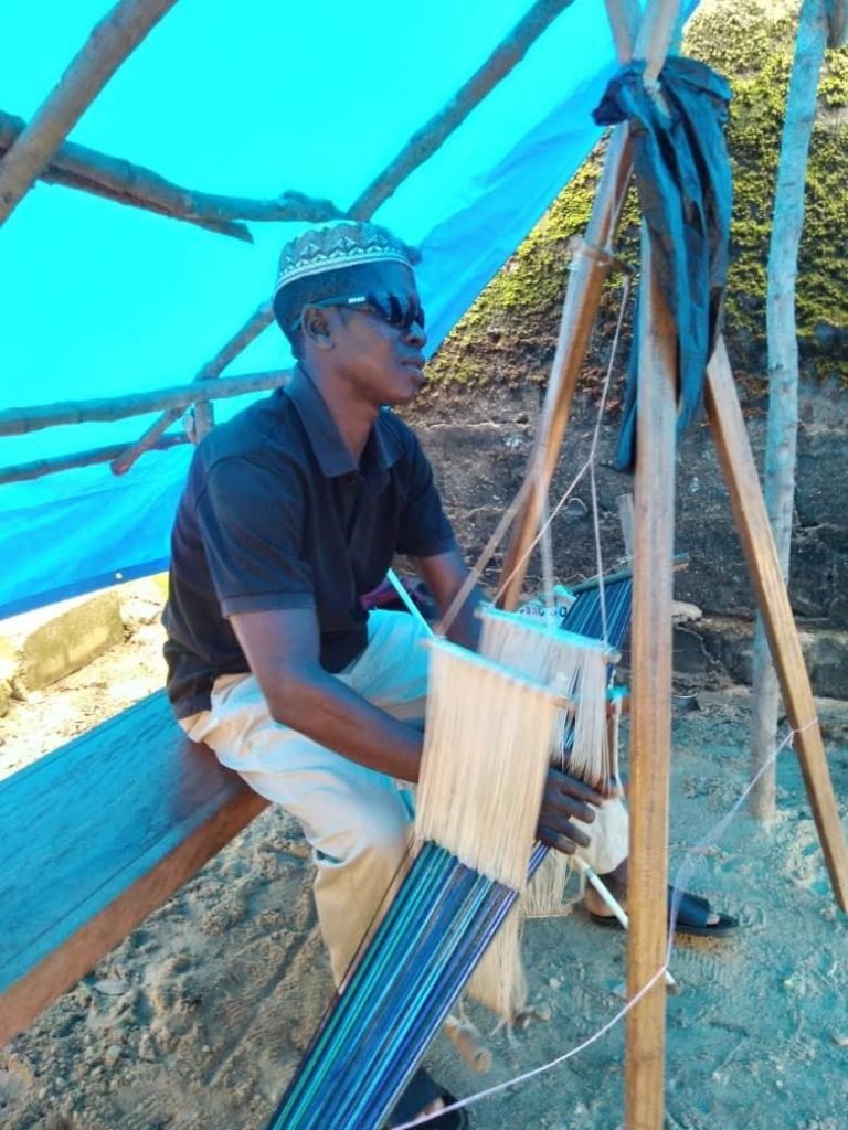 Blind Weaver in Bo Overcoming Disability