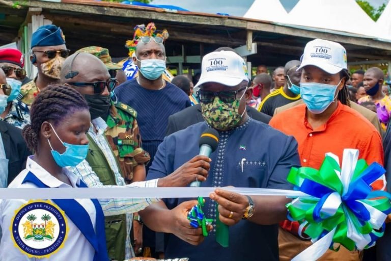 President Bio Commissions 100 Schools in Four Districts