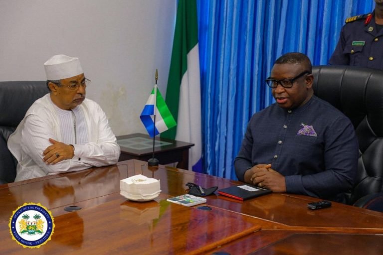 Special Representative of UNSG Visits President Julius Maada Bio