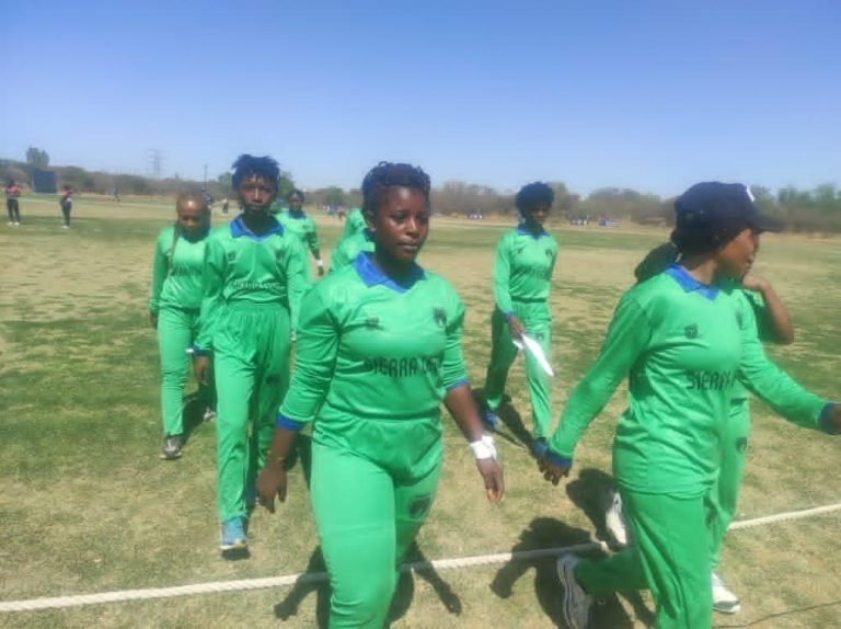 SIERRA LEONE FEMALE CRICKETERS RETURN HOME