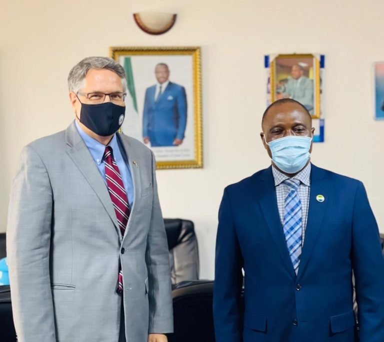 US Ambassador to Sierra Leone Pays Courtesy Call on Minister Kai-Kai