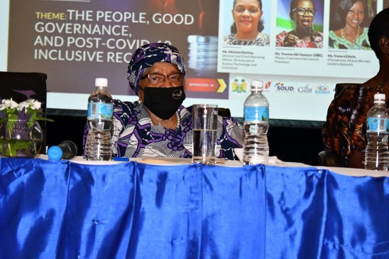 AT CONCORD TIMES SUMMIT…  ELLEN JOHNSON SIRLEAF LAUDS PRESIDENT BIO FOR PROMOTING GOOD GOVERNANCE