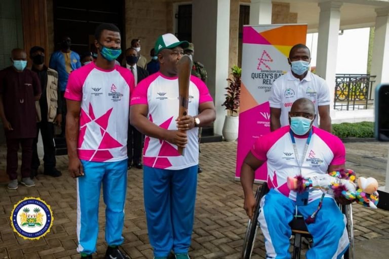 President Bio Receives Official Queen’s Baton Relay for 2022 Commonwealth Games in England