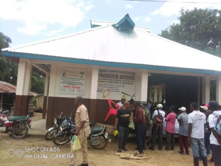 WHH WITH SUPPORT FROM GIZ COMMISSIONS A WAREHOUSE FOR COCOA AND COFFEE BEANS IN KONO DISTRICT