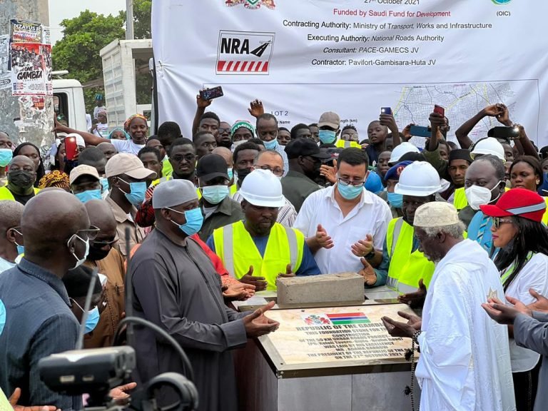 President Barrow Lays Foundation for Pavi Fort Gambia Project