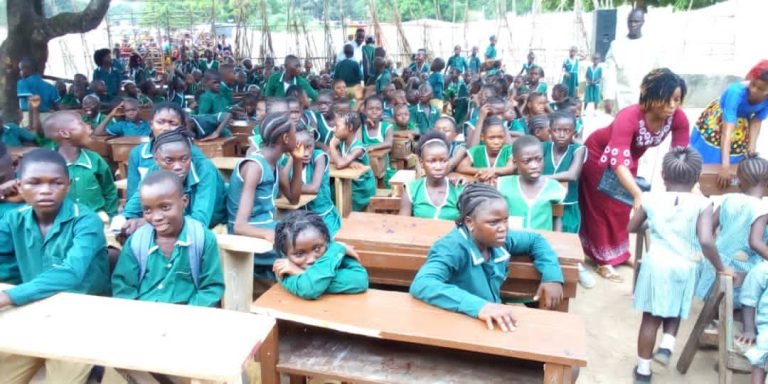 Golden Heart Sister Foundation Party with pupils