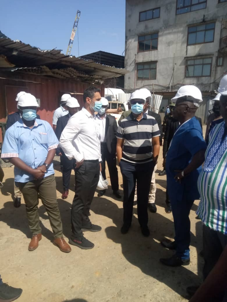 VICE PRESIDENT DR. JULDEH JALLOH VISITS LIBERIA LARGEST CEMENT PRODUCTION FACTORY