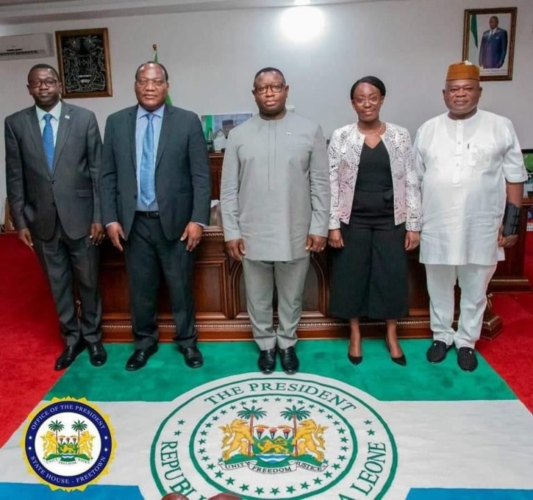 World Bank Executive Director for Africa Group 1 Constituency Pays Courtesy Call on President Julius Maada Bio
