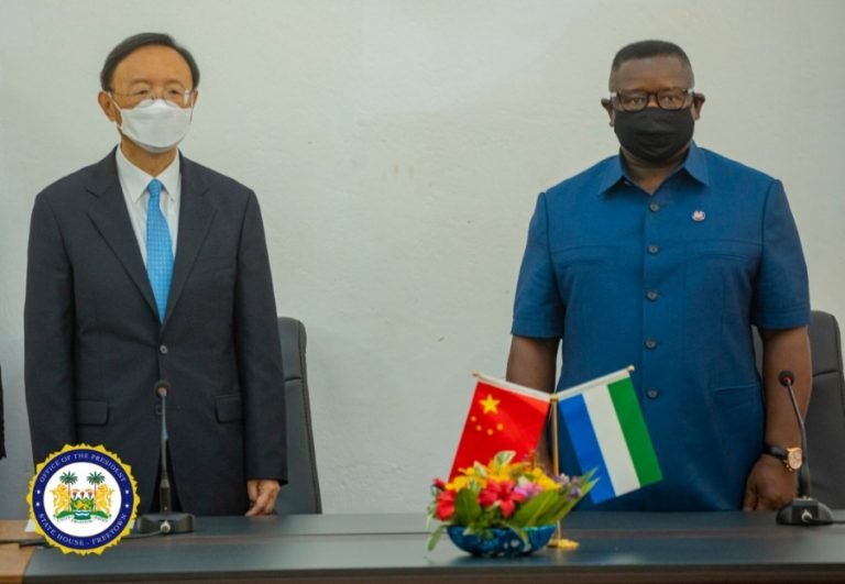 China Special Rep. Pays Courtesy Call on President Julius Maada Bio