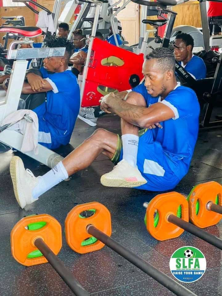 LEONE STARS HIT GYM AHEAD OF AFCON