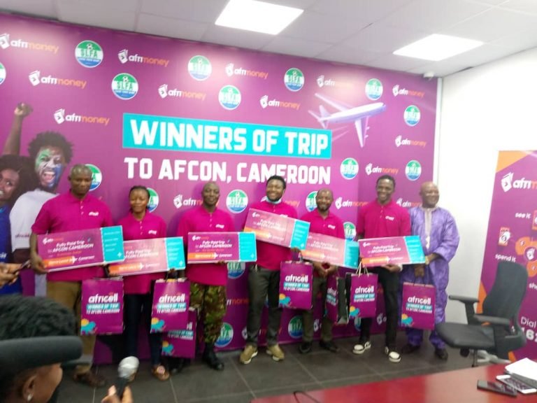 AFRICELL MOBILE COMPANY UNVEILED WINNERS OF TRIP TO AFCON, CAMEROON