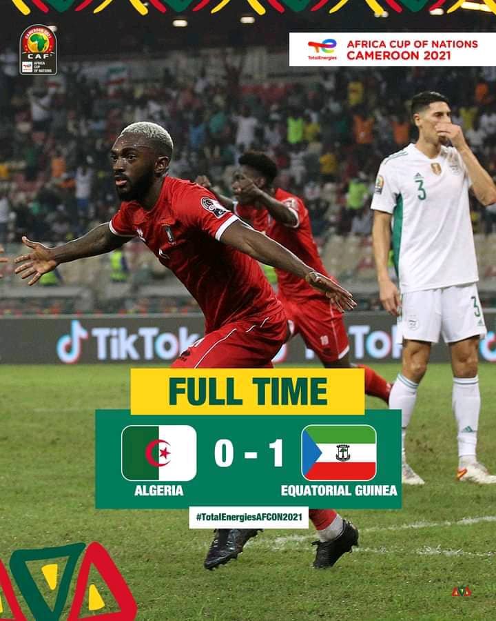 EQUATORIAL GUINEA STUNNED HOLDERS ALGERIA