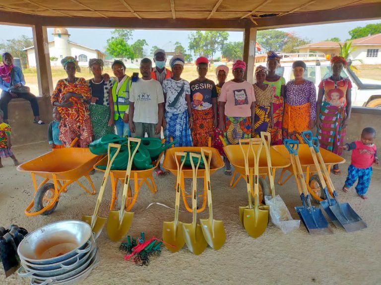 Leone Rock Metal Group Donates to Women Farmers, Students & Mines Workers