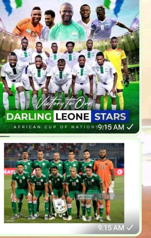 STUBBORN LEONE STARS GRABS A POINT AGAINST ALGERIA
