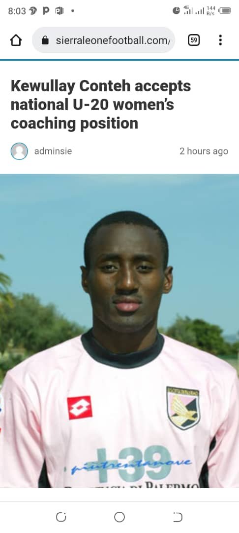Kewullay Conteh Accepts  National U-20 Women’s Coaching Job