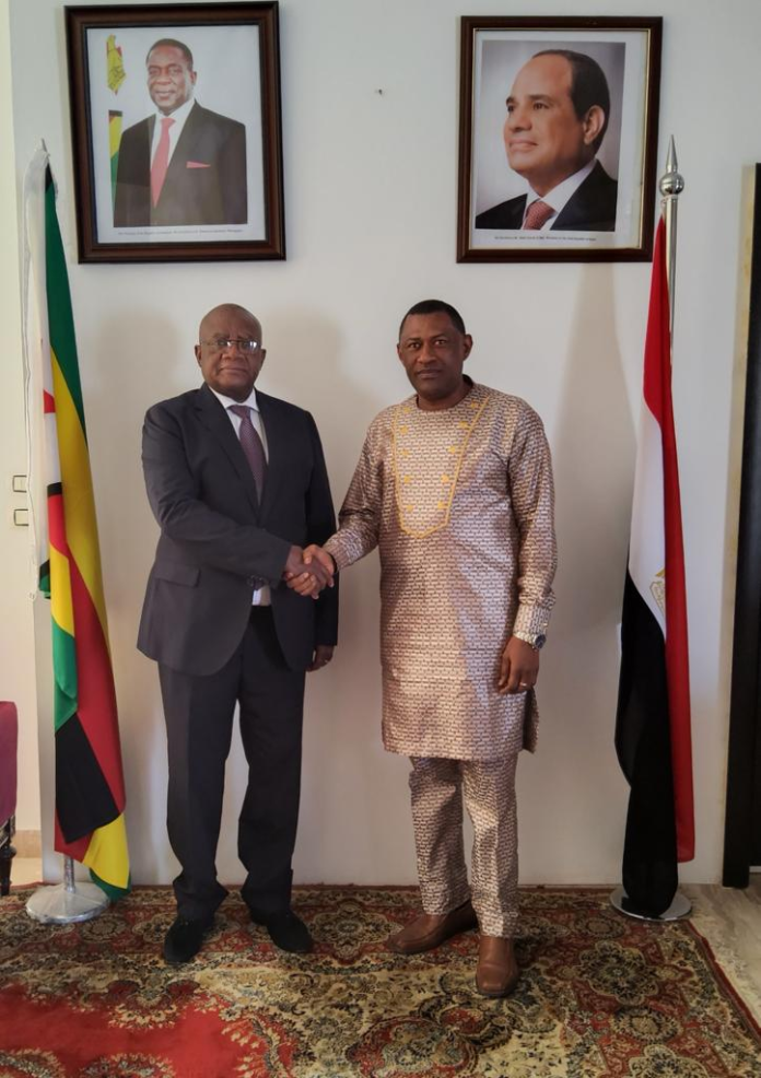 Ambassador Sadiq Silla Strengthens Diplomatic Relations with Zimbabwean Ambassador