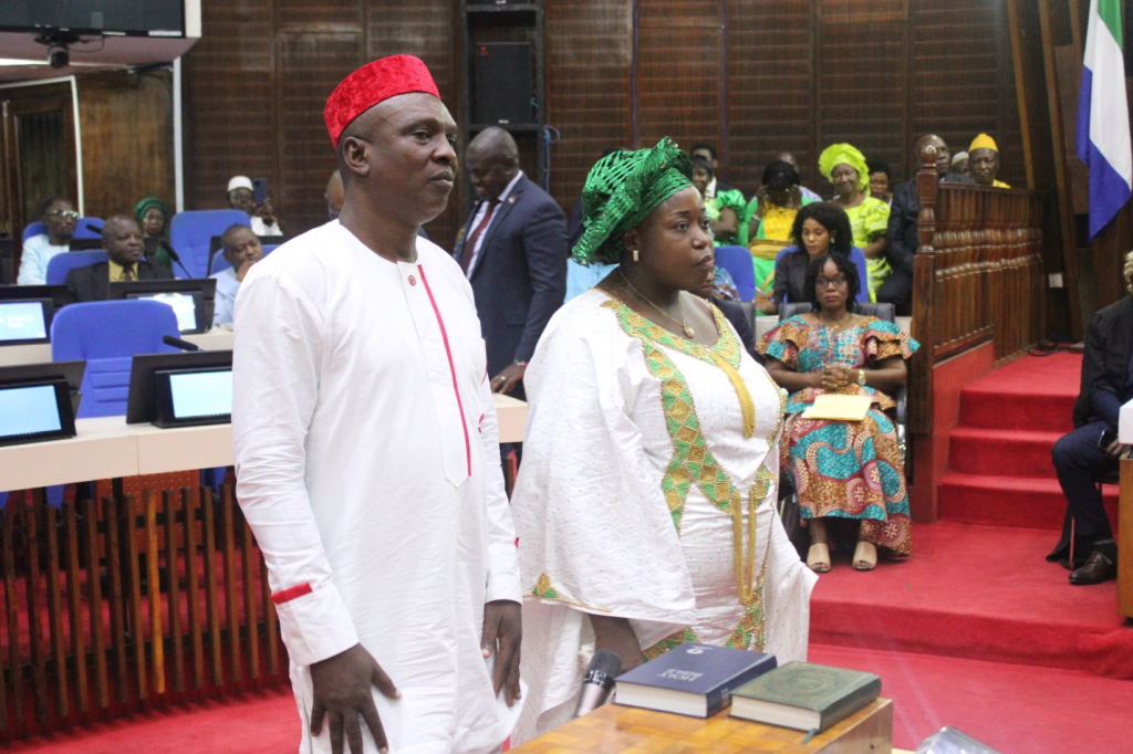 CLERK OF PARLIAMENT INDUCTS APC, SLPP BYE ELECTION WINNERS  