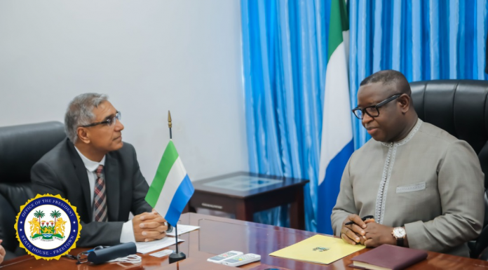 IMF Mission Chief Pays Courtesy Call on President Bio, Praises Recent Progress Made in Governanc