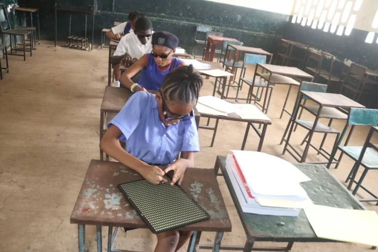 Blind School Principal Commends the use of Braille in Public Exams