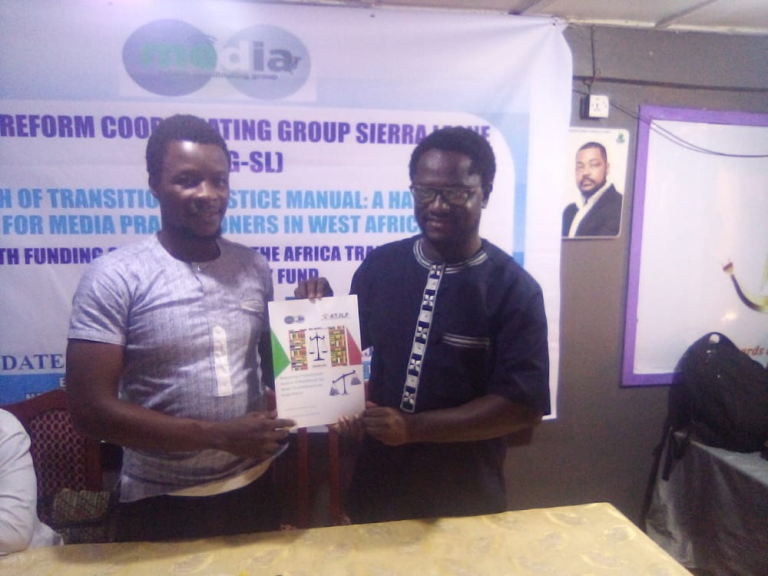 MRCG Launches Transitional Justice Manual for Journalists
