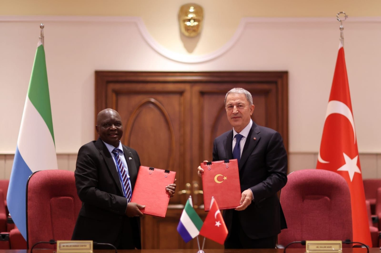 Sierra Leone Signs Military Framework Agreement with Turkey