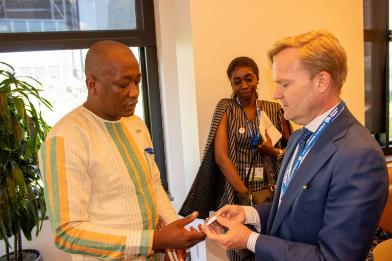 Sierra Leone’s Deputy Minister Of Youth Affairs Engages President Of AFS At 27th Youth Assembly