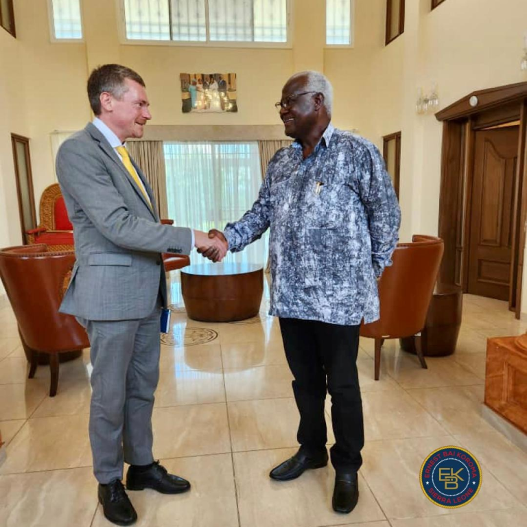 FMR Pres. Koroma Meets EU Ambassador