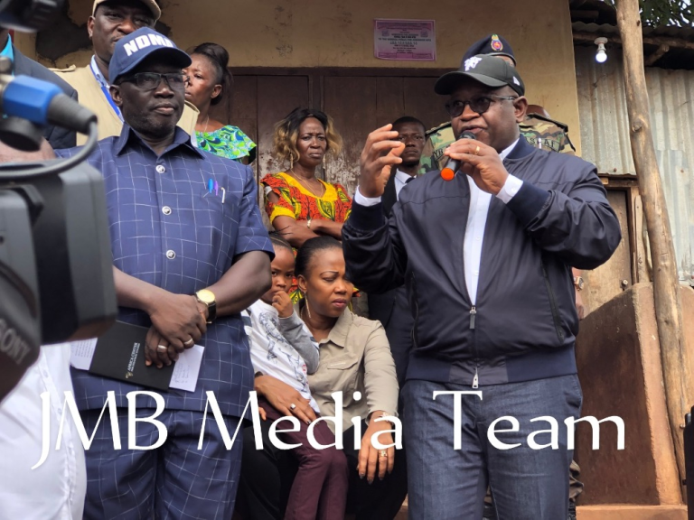 President Bio, Wife Restore Hope To Looking Town Mudslide Victims