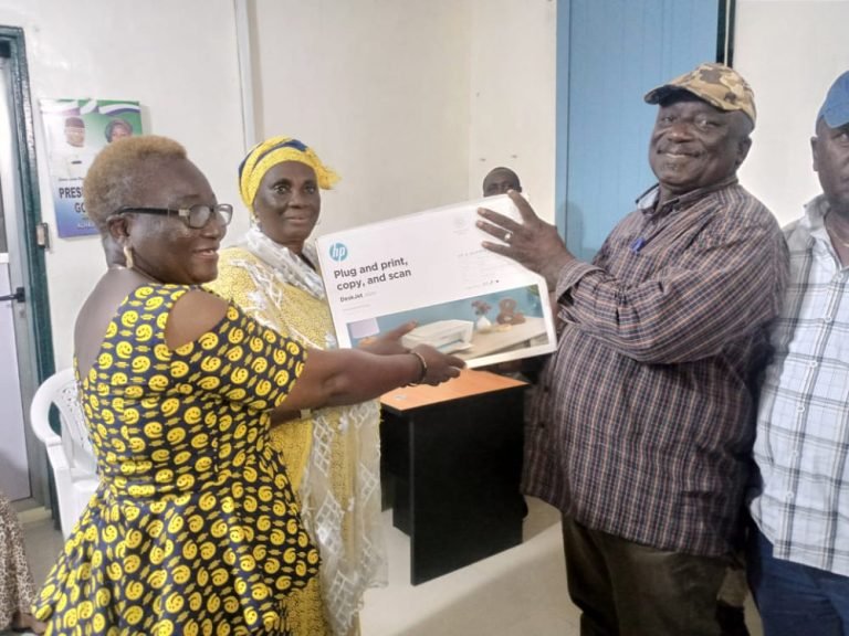 Catherine Agathar Sillah Donates 2 Giant Printers To Slpp Party Office In Bo