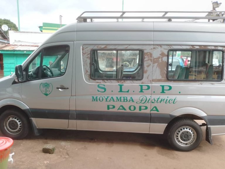 To enhance voter registration…Former AG Boosts SLPP Moyamba District with 2 vehicles