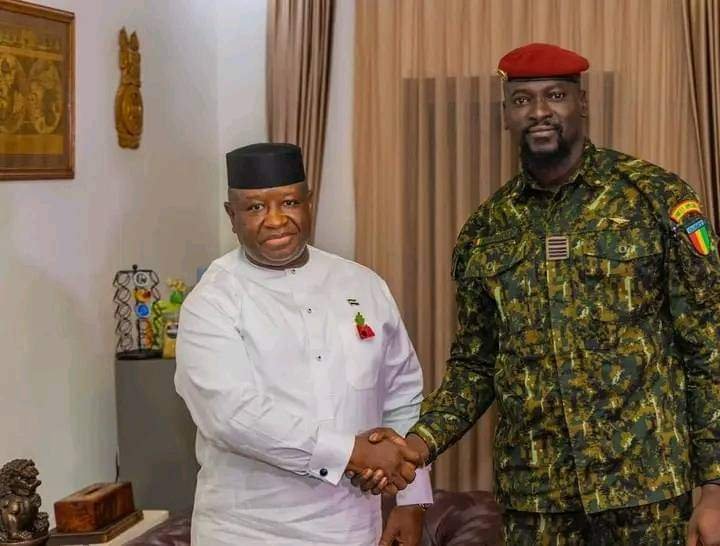 Rtd Brig Maada Bio, Col. Mamady Doumbouya Build Strong Bilateral Ties