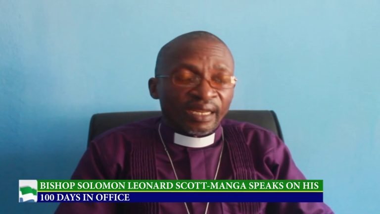 Who is Bishop Scott Manga of Bo Anglican Diocese?