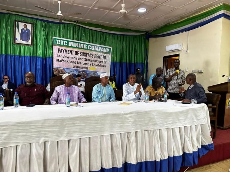 CTC Pays Le 1.9 Billion Surface Rent To Locals In Portloko