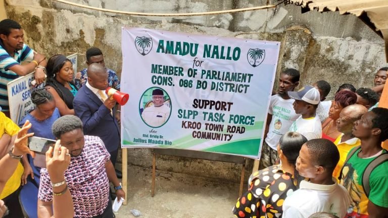 At Kroo Town Road Market…MP Aspirant For Const. 086 Mounts Operation No Run-Off For President Bio 