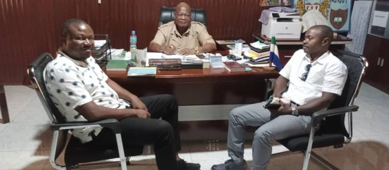 Team SALWACO-Kenema Meets With Resident Minister-East On Current Water Situation