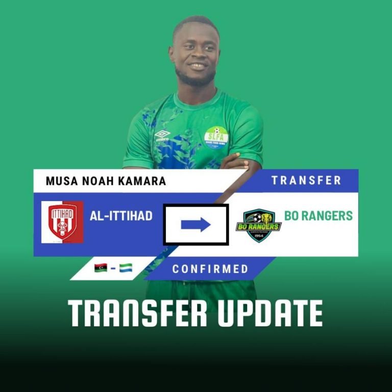Musa Noah Kamara Returns To Bo Rangers On Loan From Al Ittihad