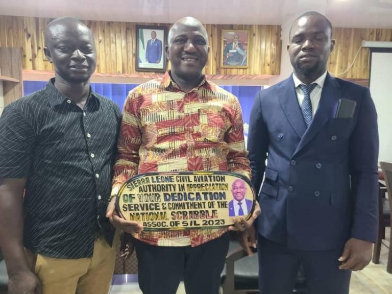 National Scrabble Association of Sierra Leone Appreciates Civil Aviation DG