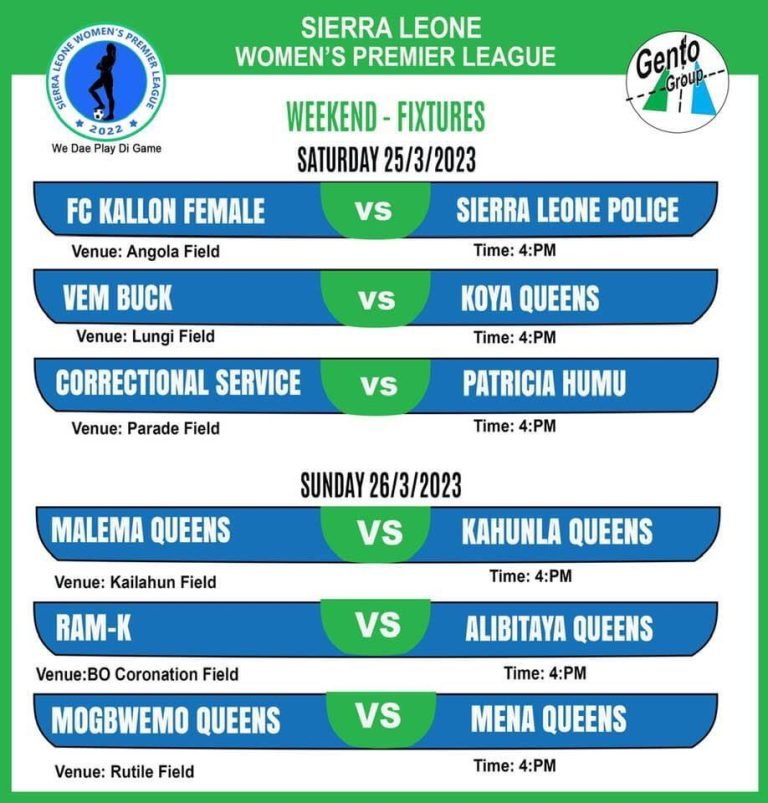 Sierra Leone Maiden Women’s Premier League Reaches Final Stage