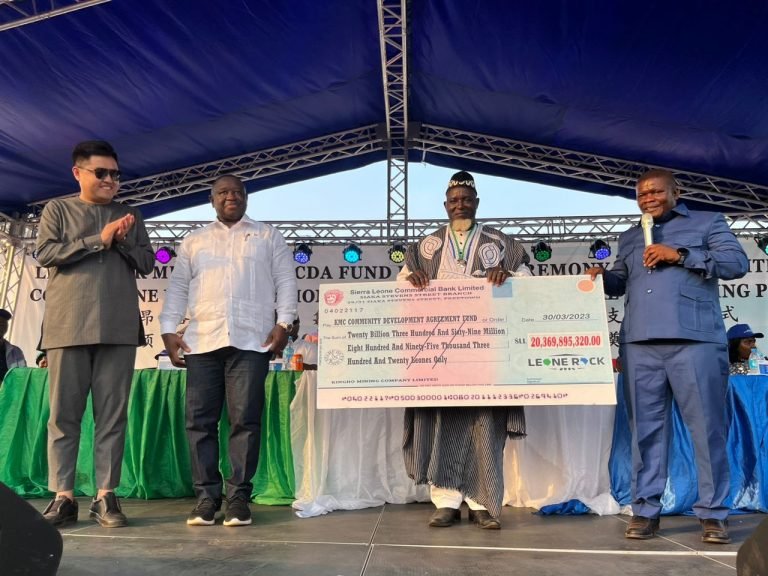 Leone Rock Metal Group Pays Over Le 20 billion As 1% To Concessional Communities