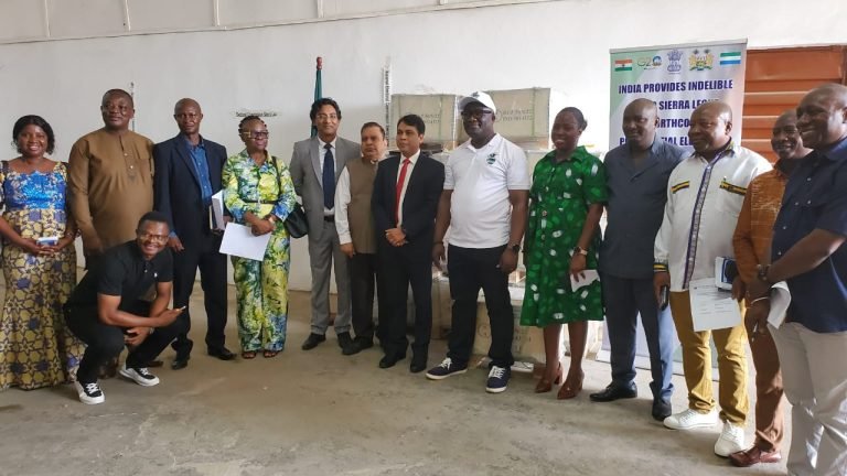 2023 Election Preparedness…Indian High Commission Donates 40,000 Units Of Indelible INK To ECSL