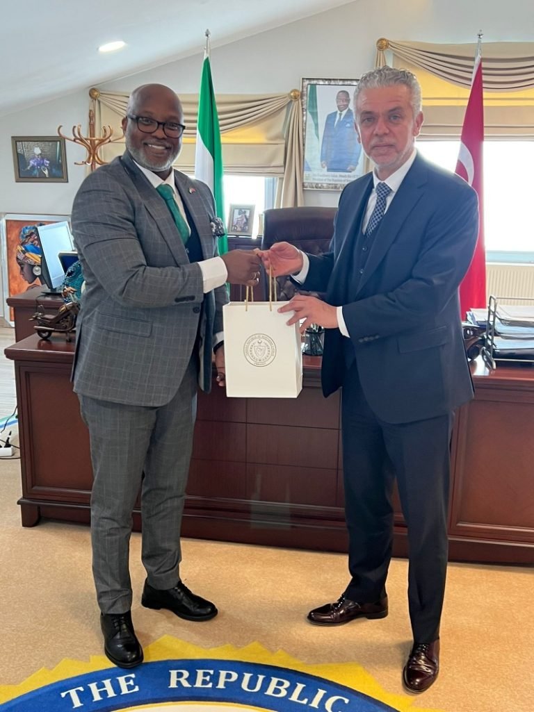 Ambassador Of Turkish Republic of Northern Cyprus Pays Courtesy Call On Ambassador Mohamed Hassan Kai-Samba