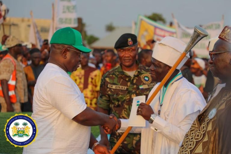 President Bio Gives Staff Of Authority To 10 Elected Paramount Chiefs In Northern Region