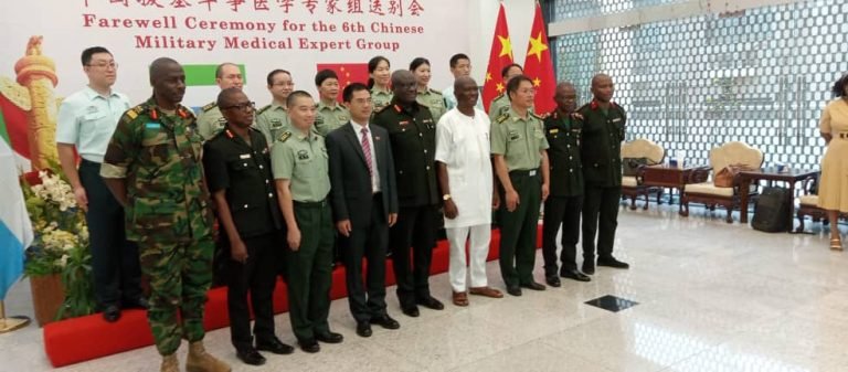 6TH Chinese Military Medical Expert Group Bids Sierra Leone Farewell